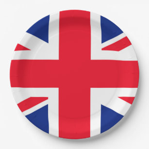 United Kingdom Union Jack Flag Paper Plate