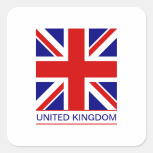 United Kingdom - Union Jack Flag Square Sticker