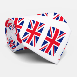 United Kingdom Union Jack Flag Tie