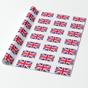 United Kingdom Union Jack Flag Wrapping Paper