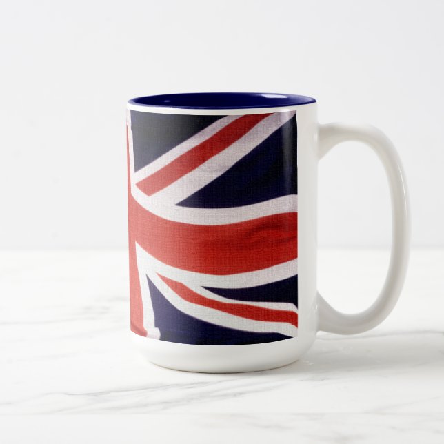 United Kingdom Union Jack Patriotic Coffee Mug (Right)