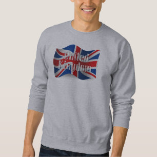 United Kingdom Waving Flag Sweatshirt