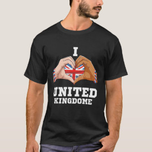 United Kingdom Women Men Patriotic British Flag Uk T-Shirt