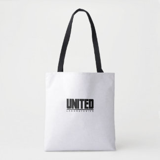 United Laboratories Canvas Black and White Tote Bag