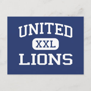United - Lions - High School - Armagh Pennsylvania Postcard