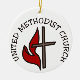 United Methodist Church Ceramic Tree Decoration