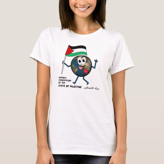 United Nations bid for state of Palestine دولة فلس T-Shirt (Front)