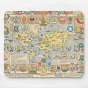 United Nations Map of the World Mouse Mat
