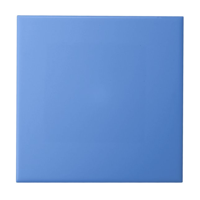 United Nations UN Blue Solid Colour Tile (Front)
