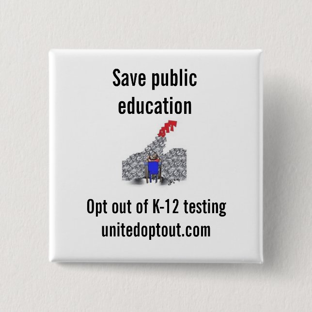 United Opt Out Square Button (Front)