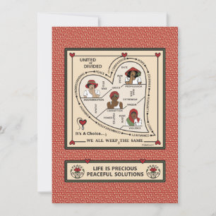 United Or Divided_a_Flat Card 5"x7"