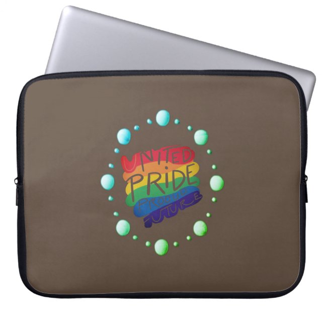 United Pride Proud Future Laptop Sleeve (Front)
