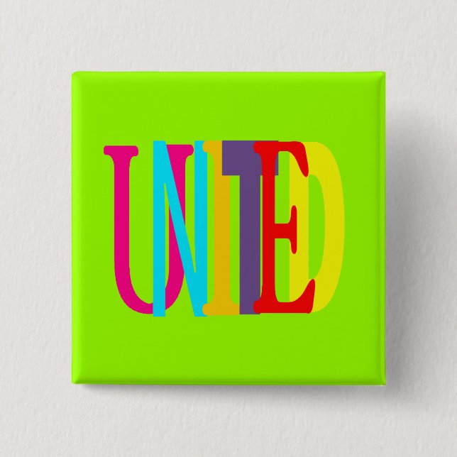 United Square Button (Front)