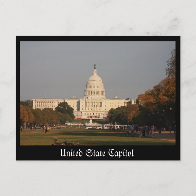 United State Capitol Postcard (Front)