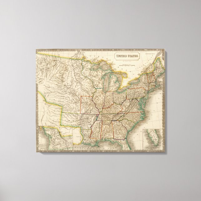 United States 14 Canvas Print (Front)