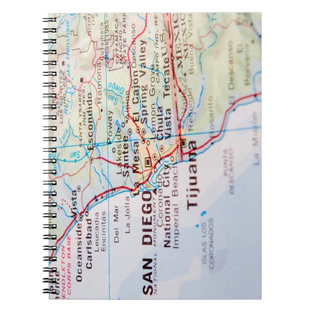 United States 1830 Historical Vintage Map Notebook (Front)