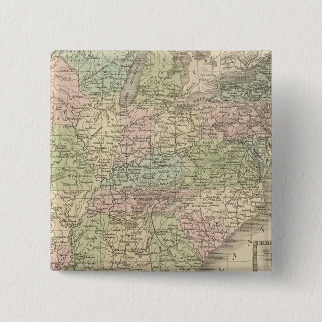 United States 18 15 Cm Square Badge (Front)