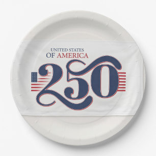 United States 250 Anniversary Paper Plate
