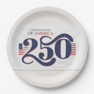 United States 250 Anniversary  Paper Plate