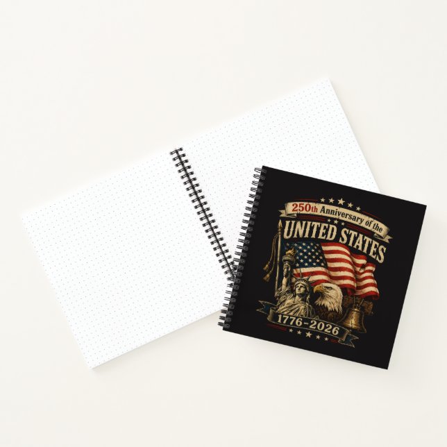 United States 250th Anniversary Celebration Notebook (Inside)
