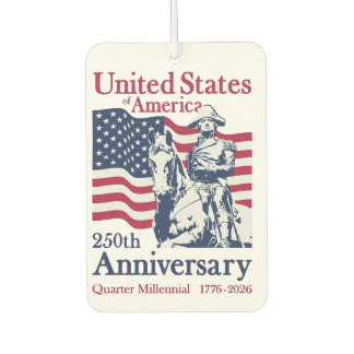 United States 250th Anniversary Commemorative Art  Car Air Freshener