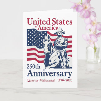 United States 250th Anniversary Commemorative Art  Card