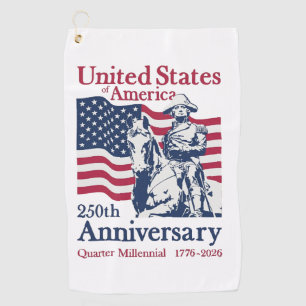 United States 250th Anniversary Commemorative Art Golf Towel