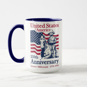 United States 250th Anniversary Commemorative Art  Mug