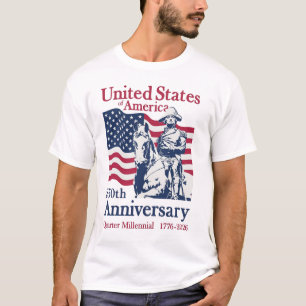 United States 250th Anniversary Commemorative Art T-Shirt