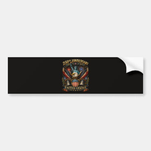 United States 250th Anniversary Patriotic Eagle Bumper Sticker