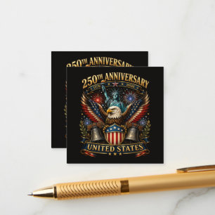 United States 250th Anniversary Patriotic Eagle Enclosure Card