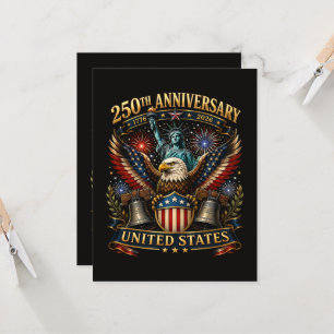 United States 250th Anniversary Patriotic Eagle Invitation