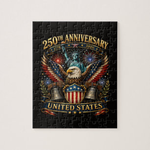 United States 250th Anniversary Patriotic Eagle Jigsaw Puzzle