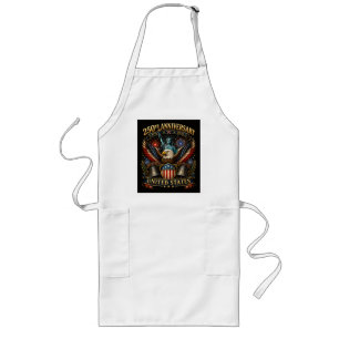 United States 250th Anniversary Patriotic Eagle Long Apron