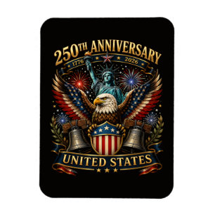 United States 250th Anniversary Patriotic Eagle Magnet