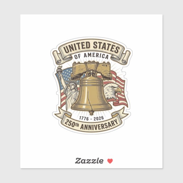 United States 250th Anniversary Patriotic Vector D (Sheet)