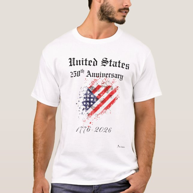 United States 250th Anniversary T-Shirt Men (Front)