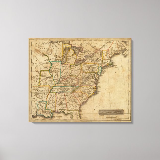 United States 25 Canvas Print (Front)