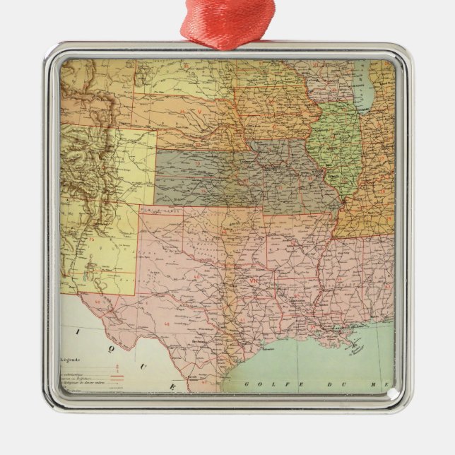 United States 33 Metal Tree Decoration (Front)