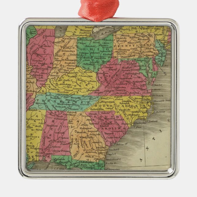 United States 33 Metal Tree Decoration (Front)
