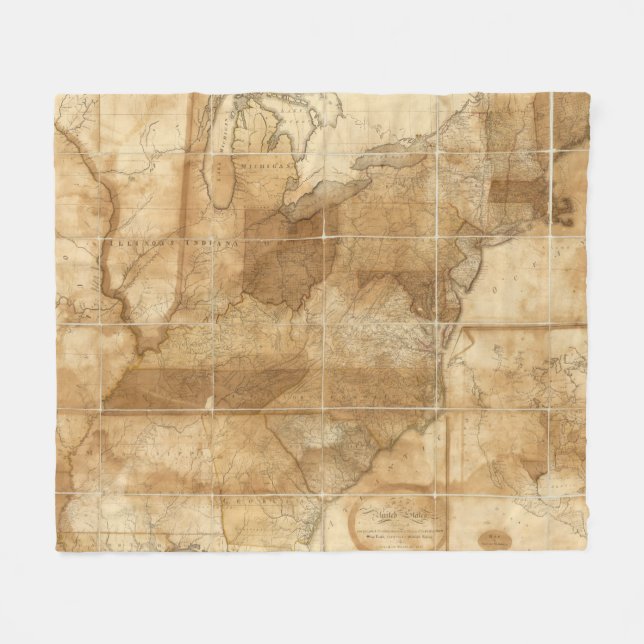 United States 39 Fleece Blanket (Front (Horizontal))