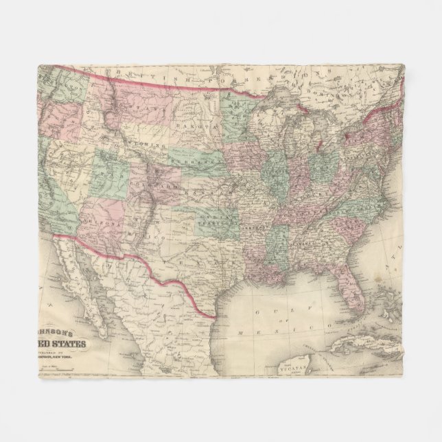 United States 4 Fleece Blanket (Front (Horizontal))