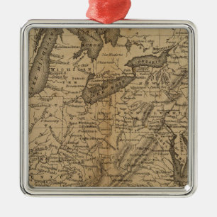 United States 5 Metal Tree Decoration