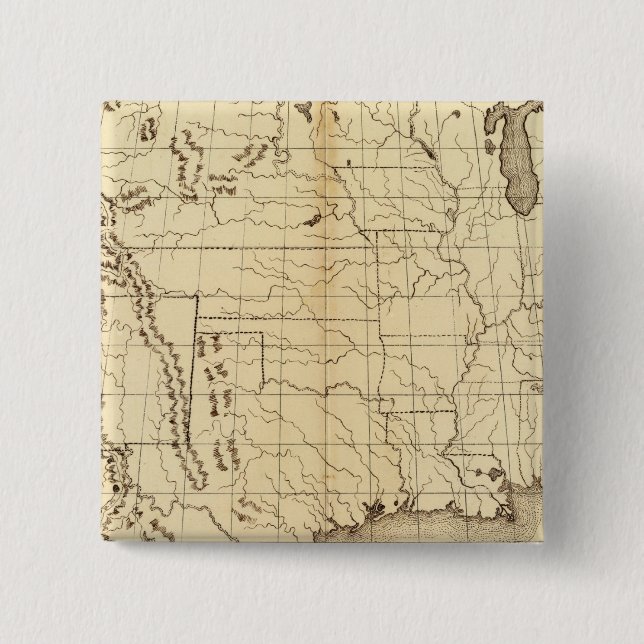 United States 6 15 Cm Square Badge (Front)