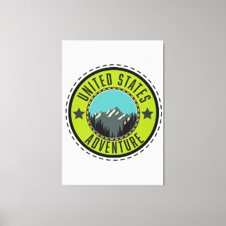 United States Adventure logo Canvas Print