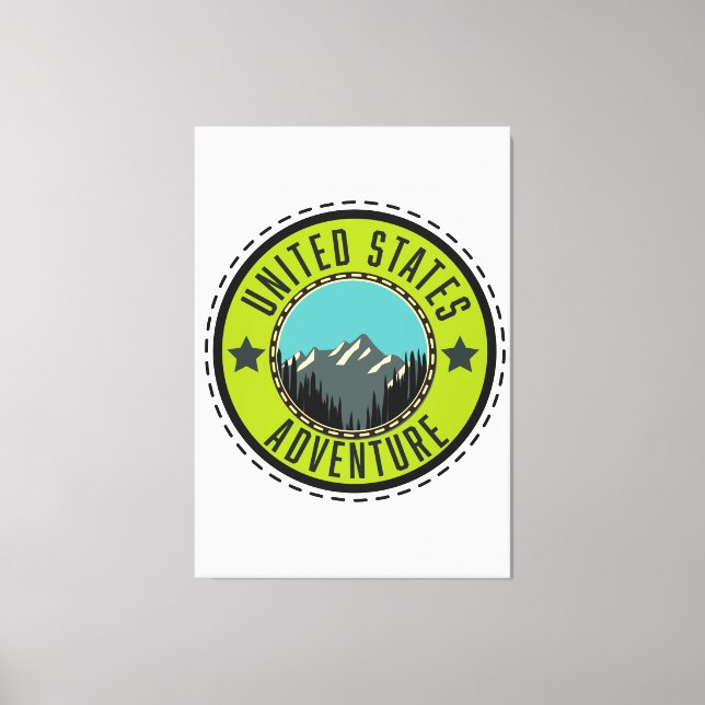 United States Adventure logo Canvas Print (Front)