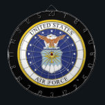 United States Air Force Emblem Dartboard<br><div class="desc">Show your support of the United States Air Force with this official U.S. Air Force emblem.</div>