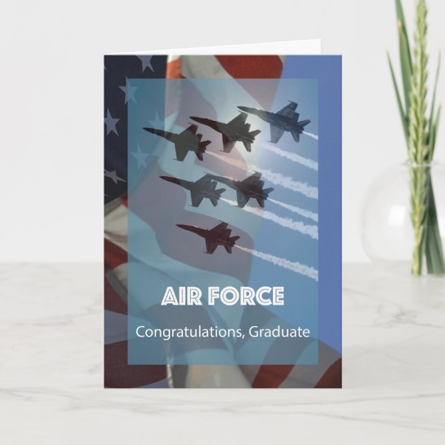 United States Air Force Graduation Jets Salute Card (Front)