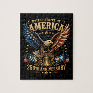 United States America 250th Anniversary Eagle Jigsaw Puzzle