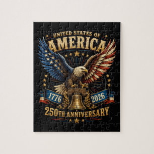 United States America 250th Anniversary Eagle Jigsaw Puzzle